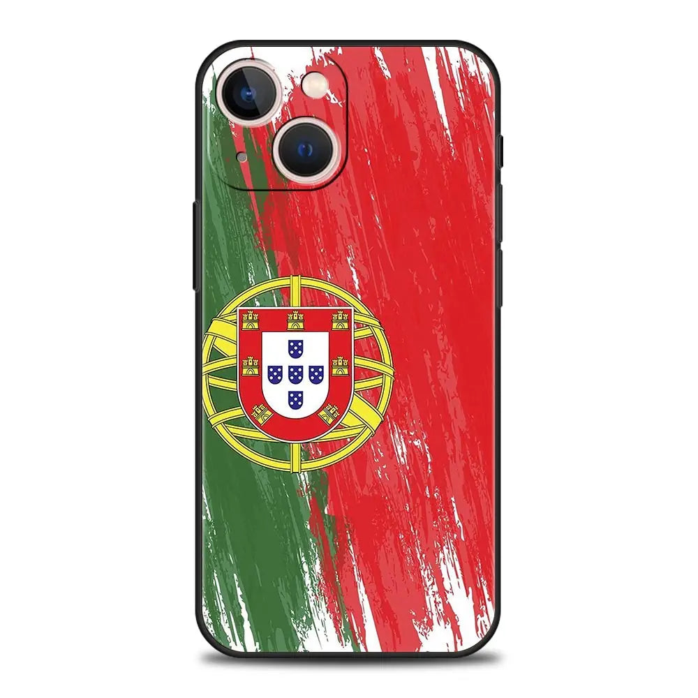 Coque iPhone Drapeau Portugal — Souple et Antichoc