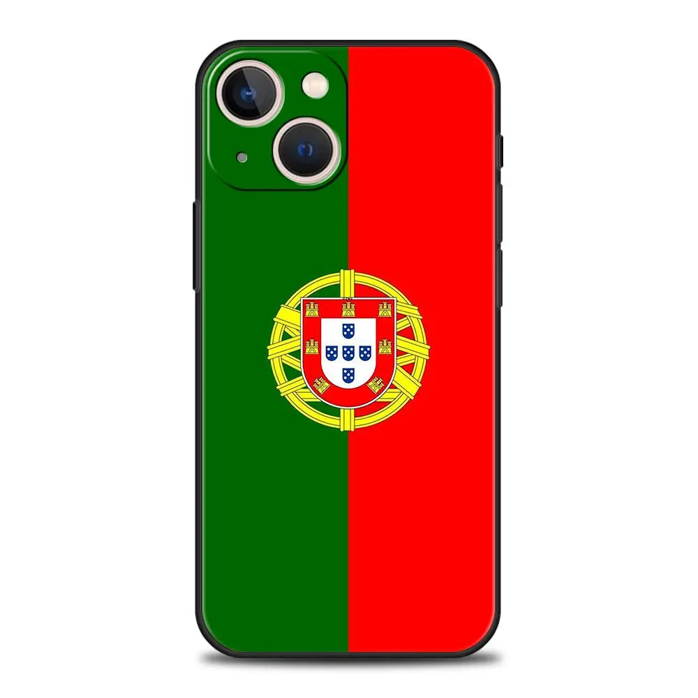 Coque iPhone Drapeau Portugal — Souple et Antichoc